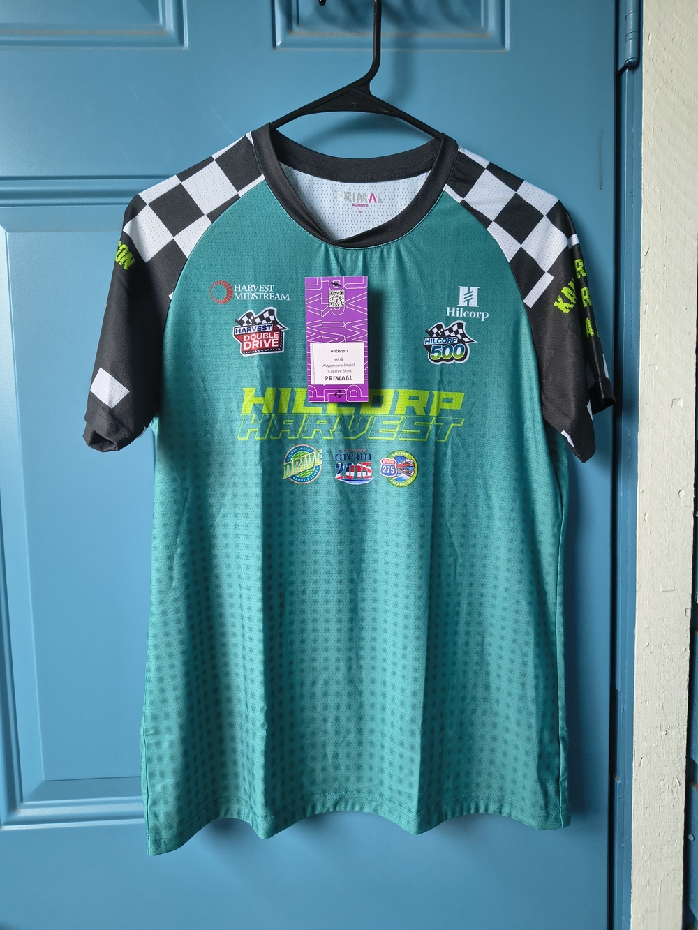 Hilcorp Teal Racing Graphic Women’s Short-Sleeve Shirt